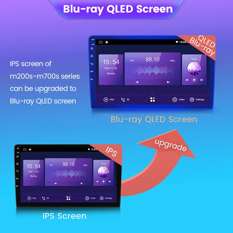 pioneer car stereo M200S-M700S SCREEN UPGRADE IPS Screen UPGRADE QLED Screen IPS Screen UPGRADE Blu-ray QLED Screen android car stereo