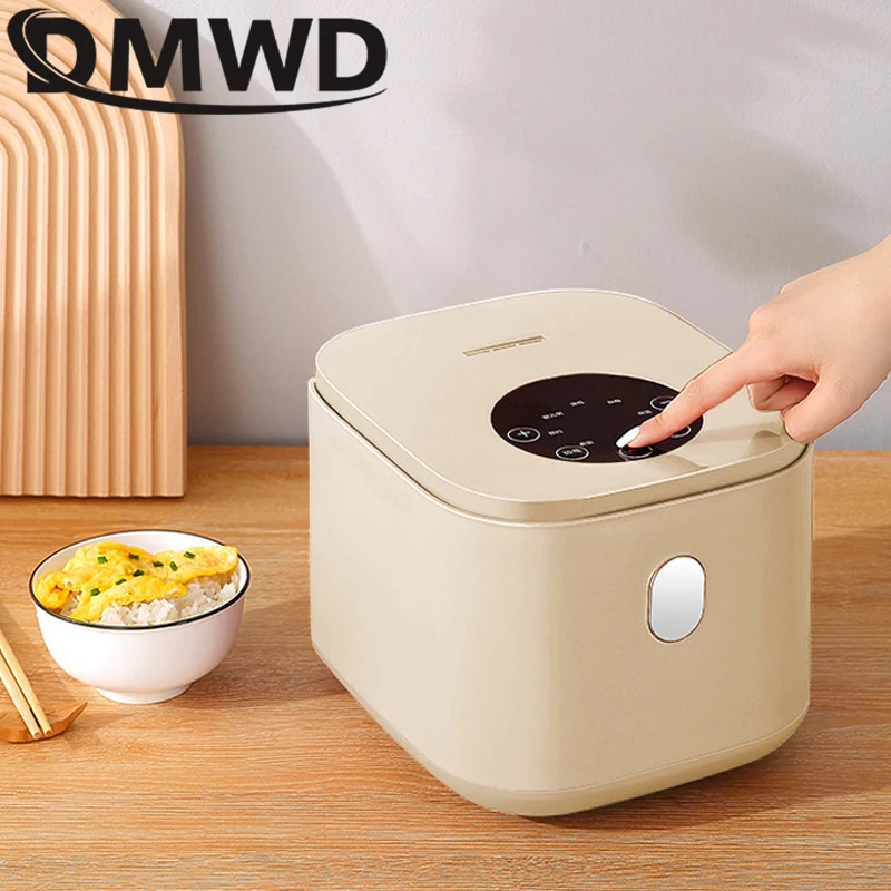 Electric Rice Cooker Low Sugar Stainless Steel Food Steamer Meal Warmer Soup Porridge Stew Cooking Hot Pot Stir-Fry Pan Roaster