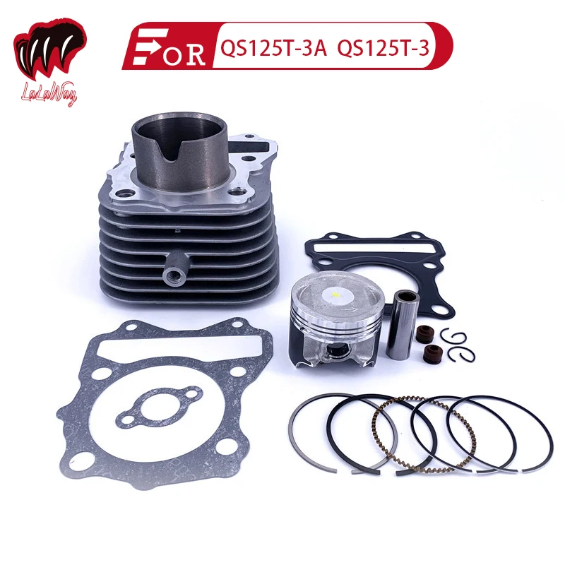 

124cm3 34HO EFI For Suzuki QS125T-3A QS125T-3 Motorcycle Cylinder Assembly Piston Ring Pin Needle Bearing Gasket Pads