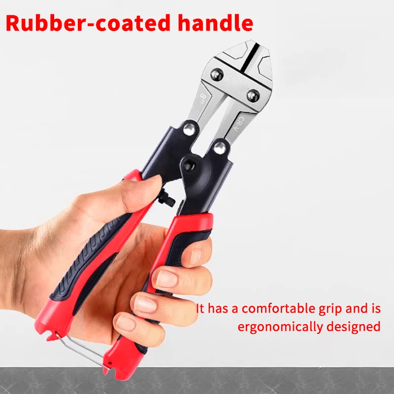 Compact Chrome-Vanadium Steel Bolt Cutter - Sharp, Efficient, and Labor-Saving