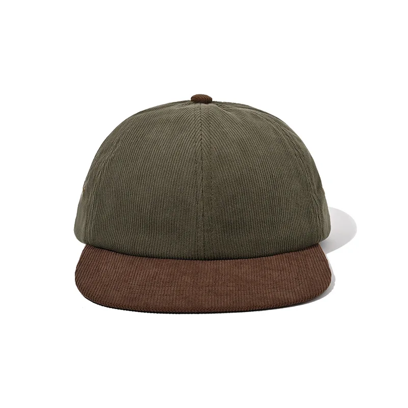 New Arrival Soft Top Winter Corduroy Baseball Cap Gorro y2k