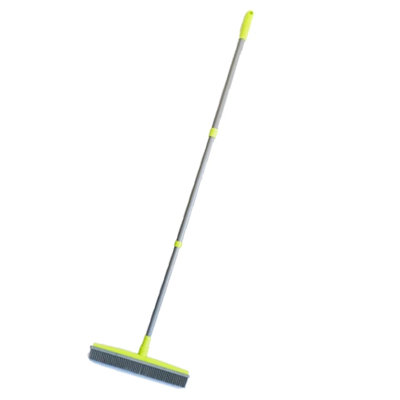 Multifunctional Telescopic Rubber Broom and Sweeper for Pet Hair and Dust Removal