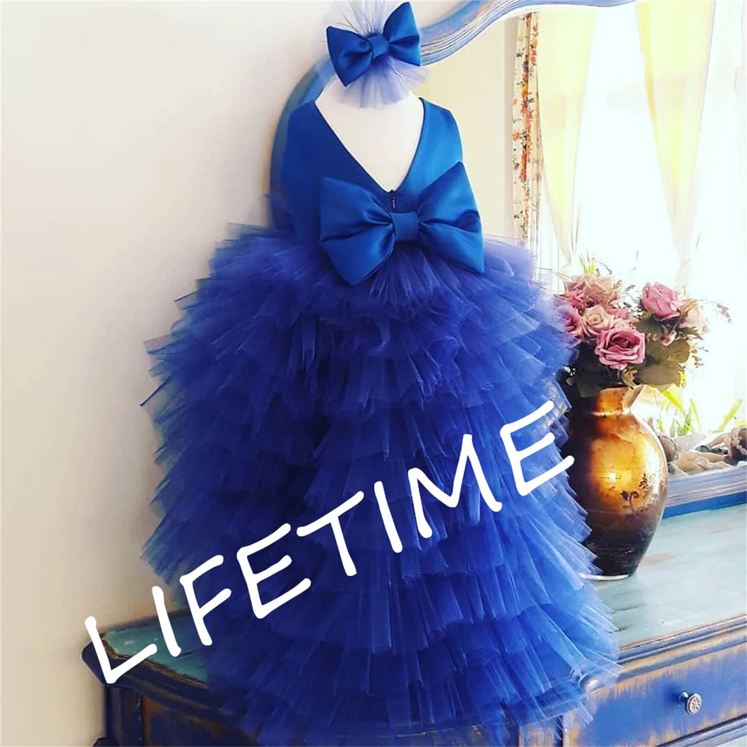 

Пышное платье для маленьких девочек, платья розового цвета с цветами для девочек, милое платье принцессы для девочек, платье для свадебной вечеринки, детские платья