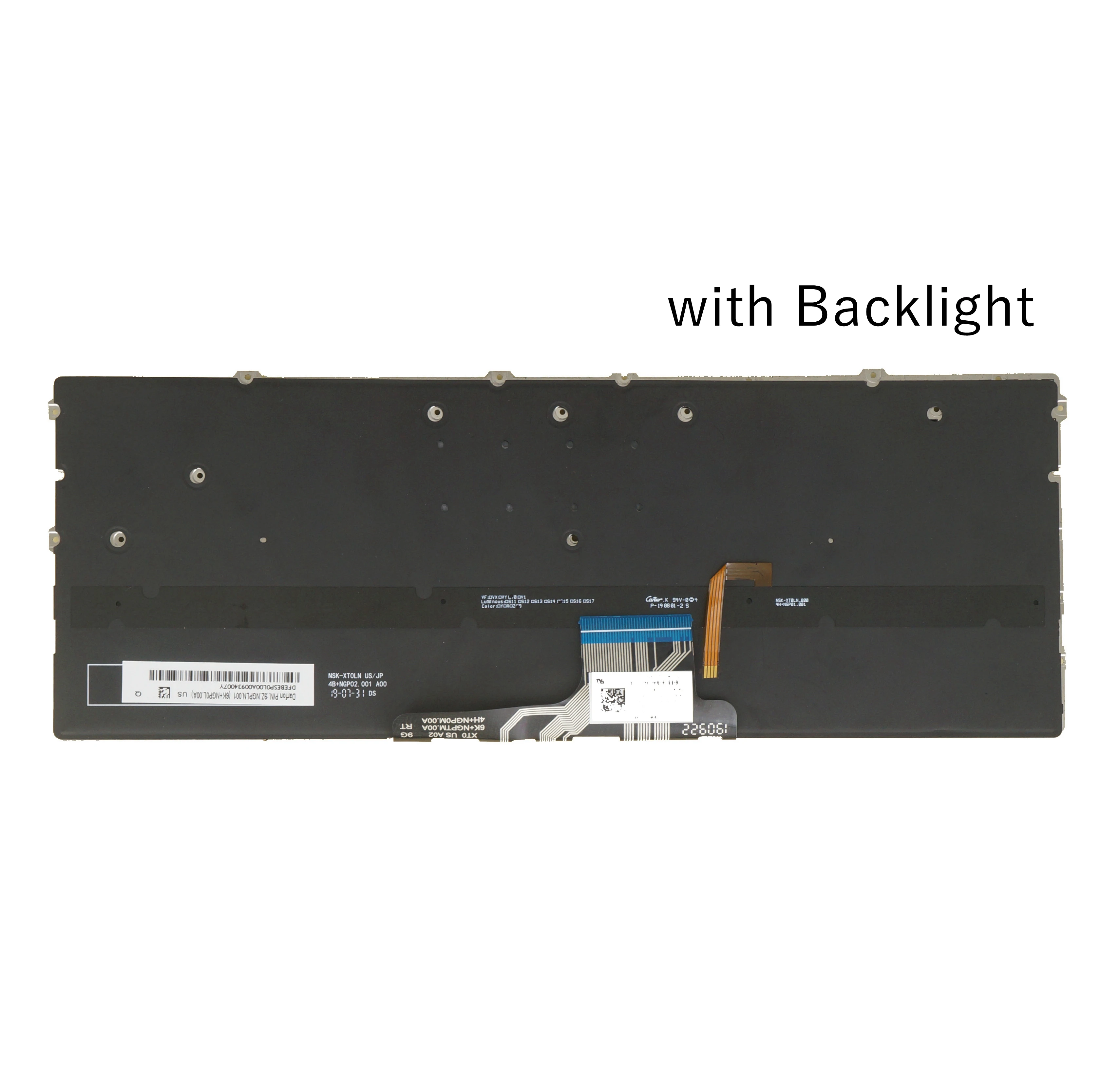 Teclado Retroiluminado para hp Spectre 13-aw 13-aw0000 13-aw1000 13-aw2000 13t-aw000 Laptop us Nordic sd fi nw dk fr Francês la Espanhol - Imagem 3