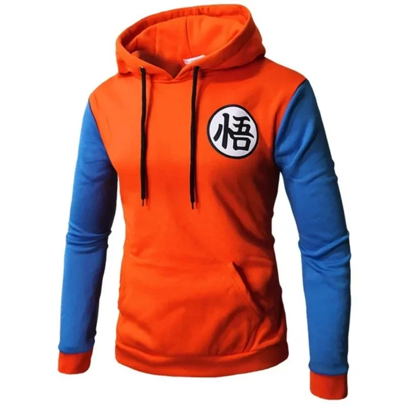 Hot Anime Dragon Cartoon Printing Hoodies B-Balls Z Cosplay Costume Dbz Clothes Casual Pullover Hoodie+pants Sets Goku Suit