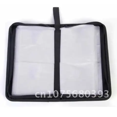 인조 가죽 CD 가방 DVD 도구 운반 케이스, 80 슬리브 자동차 거치대, 대용량 다기능 보관 직사각형 보호