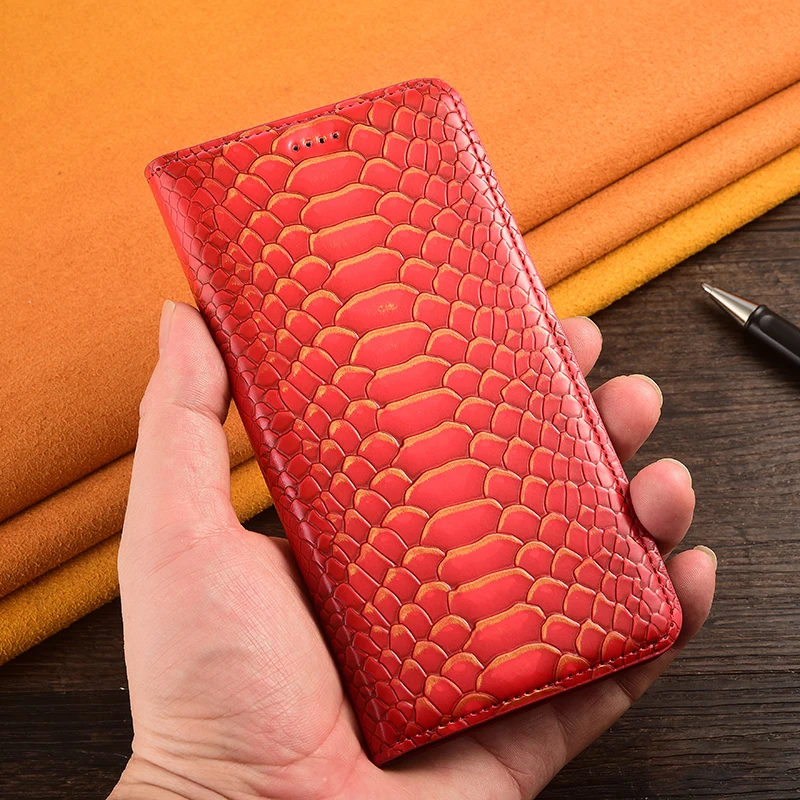 Leather Wallet Phone Case with Magnetic Flip Cover