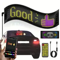 LED Matrix Panel Screen DIY 5V USB Remote Control+App Flexible Car Scrolling Display Halloween Christmas Room Home Decoration 1