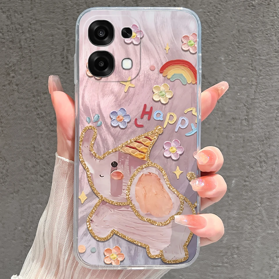 Pretty Butterfly Goldfish Drop-Resistant Lightweight Clear Bumper Case