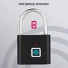 Xiaomi Fingerprint Padlock Smart USB Rechargeable Door Lock Waterproof Biometric Thumbprint Quick Unlock Zinc Alloy Door Padlock 4