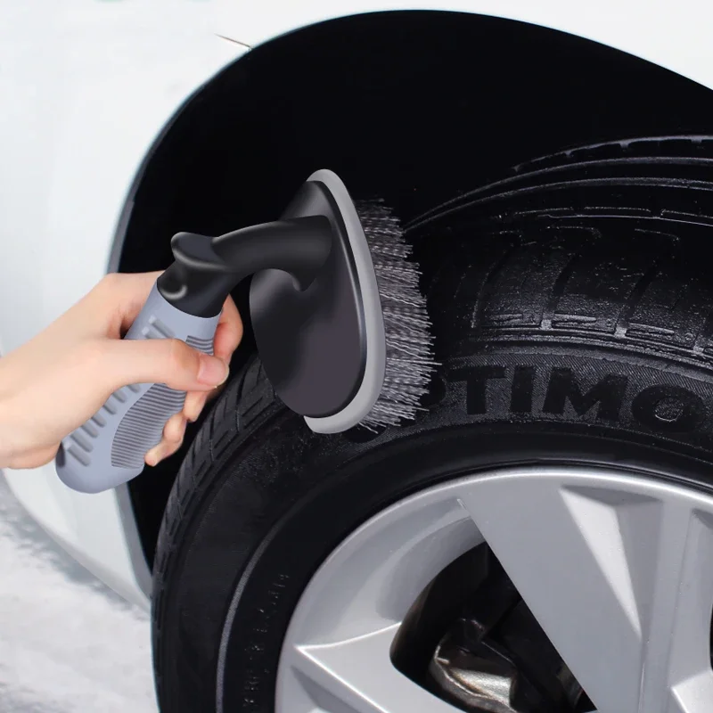Steel Car Wheel Brush for Tire Cleaning and Decontamination