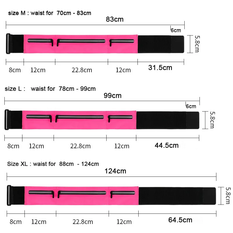 CWIKLES Belt Bag Mobile Cell Phone Bag for Running Men Running Bag Women Sport Fanny Pack Waterproof Jogging Gym Waist Bag Run 6