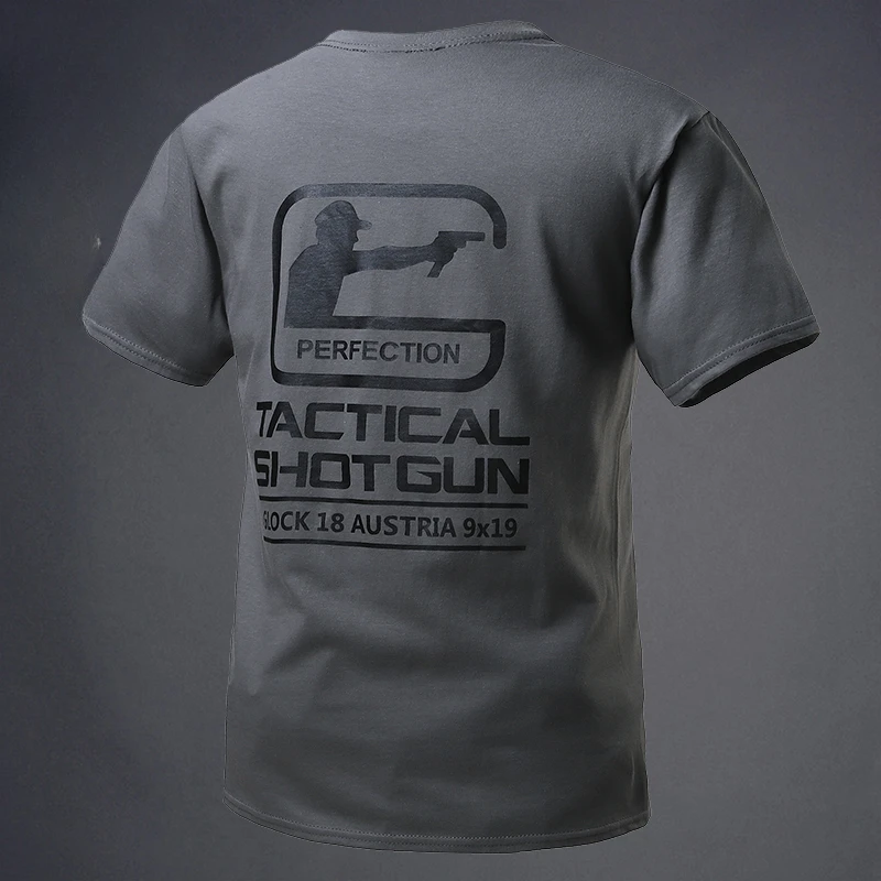 Army Fan T Shirt Shooting Club Extended Short Sleeve Men Base Shirt Outdoor Training Tactical Fitness Streetwear Top