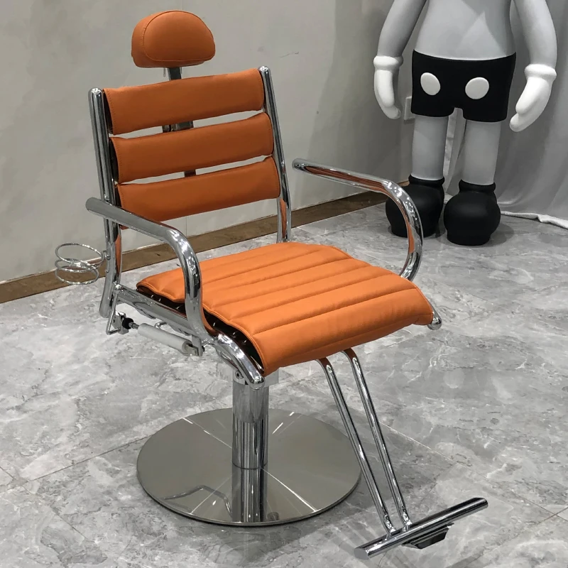 

New hairdressing chair Barber shop Hairdresser salon Hairdresser lift Rotary high-end reclining chair