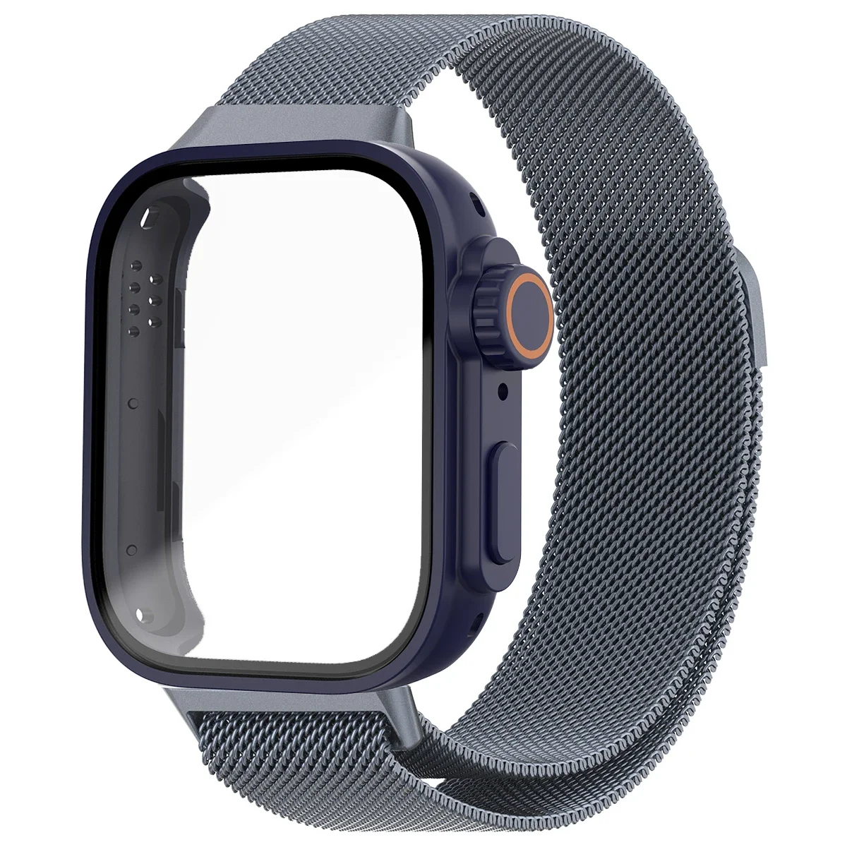 Elegant Milanese Loop Bracelet with Screen Protector
