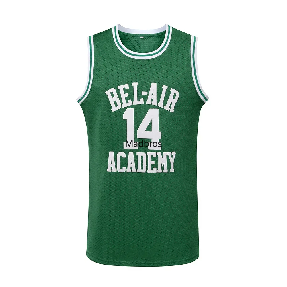 Will Smith Jersey 14 Bel-Air Academy Basketball Jersey 25 Carlton Banks Mens T Shirt Vest College Shirt Us Size S-3XL