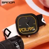 SANDA Quartz Watch For Man Luxury Sport Waterproof Clock Simple Design Men's Wristwatch Silicone Strap Watches Mens Reloj Hombre 4