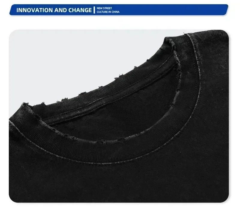 Description Picture 3 of item2024 New Berserk Anime Print, Vest Summer, Cotton Vest Men's Washed Retro Sleeveless T-Shirt Ins