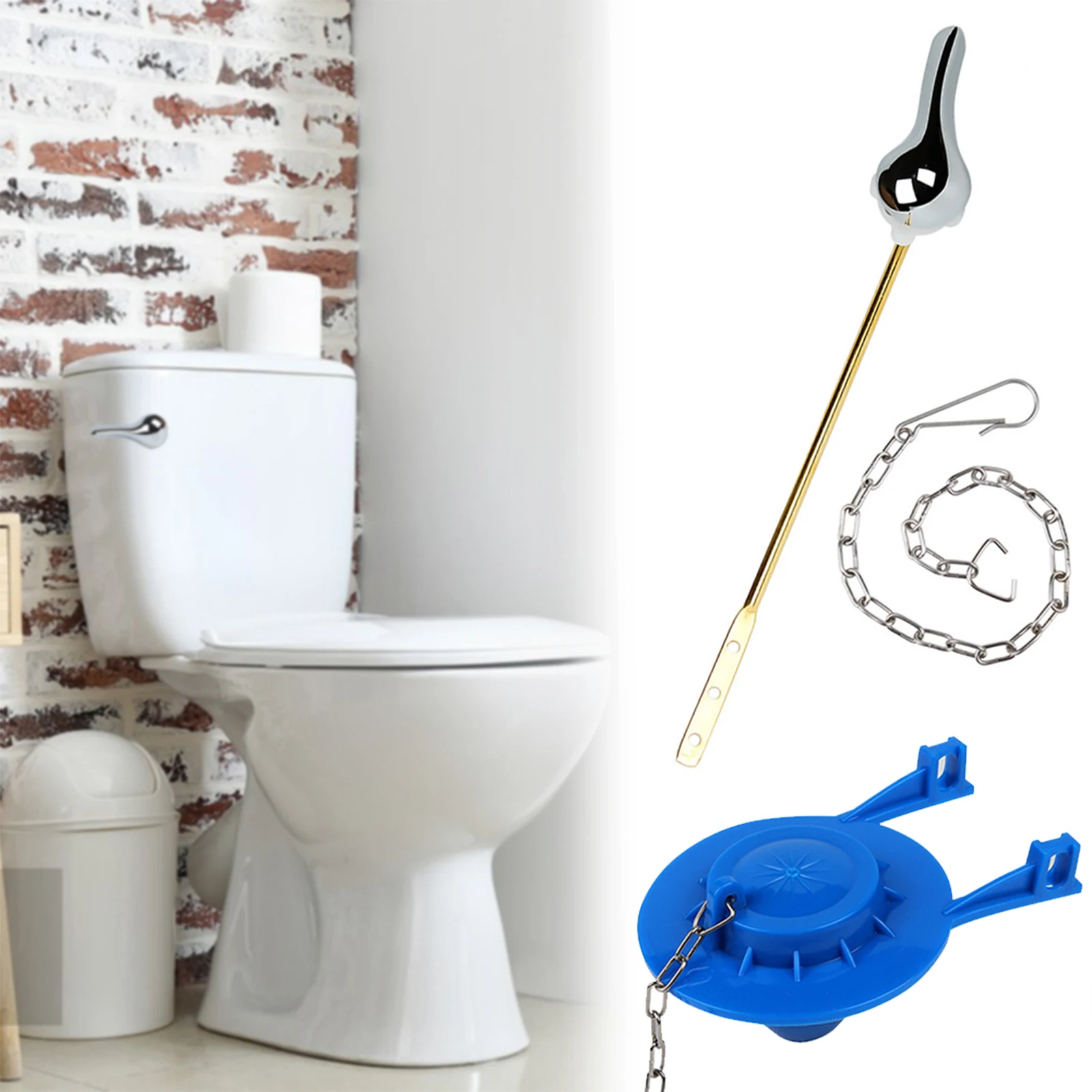 Toilet Levers Kit Universal Toilet Flusher Replacement Kit For Bathroom Toilet Tank