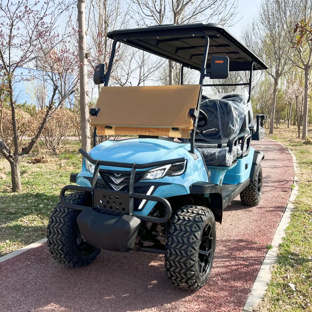 

High Performance 72V Lithium Battery Solar Panel 4 6 Seaters Off Road Electric Street Legal Golf Cart Buggy