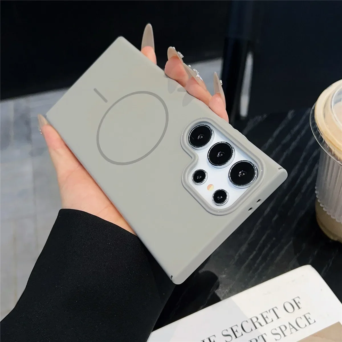 Luxury Slim Matte MagSafe Shockproof Phone Case - Solid Color