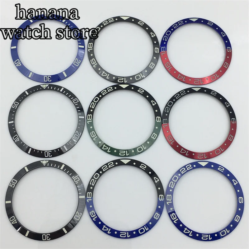 腕時計　部品　BLIGER　R　カスタム BLIGER 35.4mm Ceramic Watch Bezel Insert Fit 38mm Watch Case
