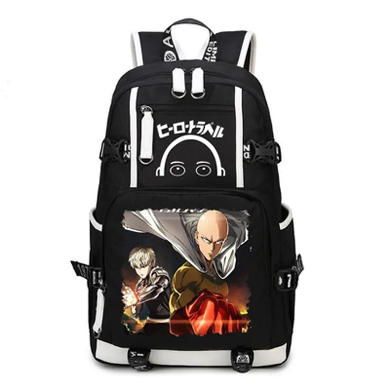 

One Punch Man Backpack Anime Saitama Cosplay Nylon School Bag Travel Bags
