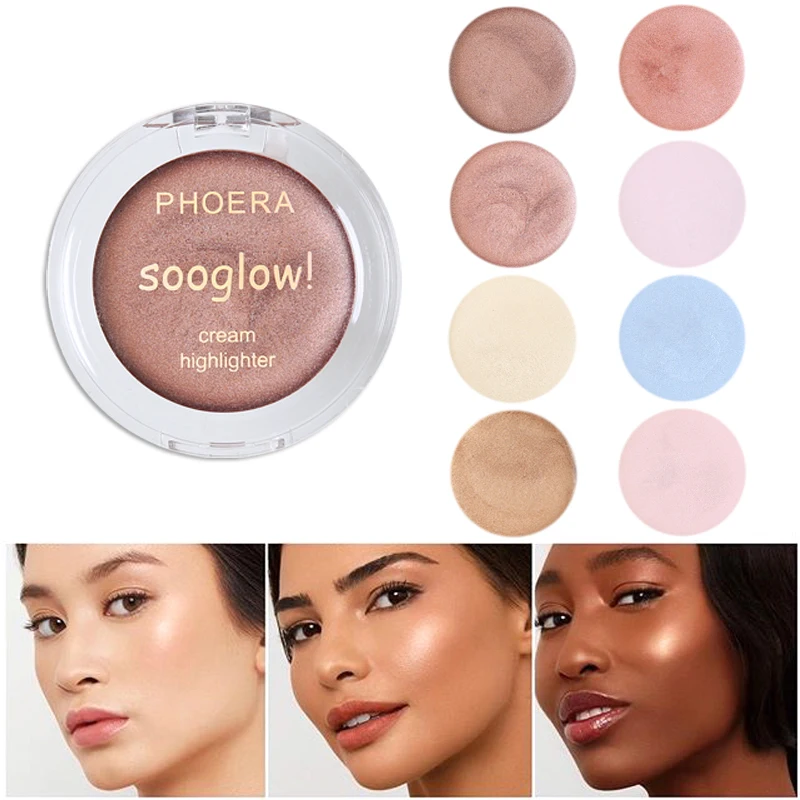 Illumination Face Highlighter Cream Shimmer Contouring Makeup Highlight 8 Colors Brighten Face Glow Bronze TSLM2 1PC face highlighter makeup palette contour palette facial contour stick