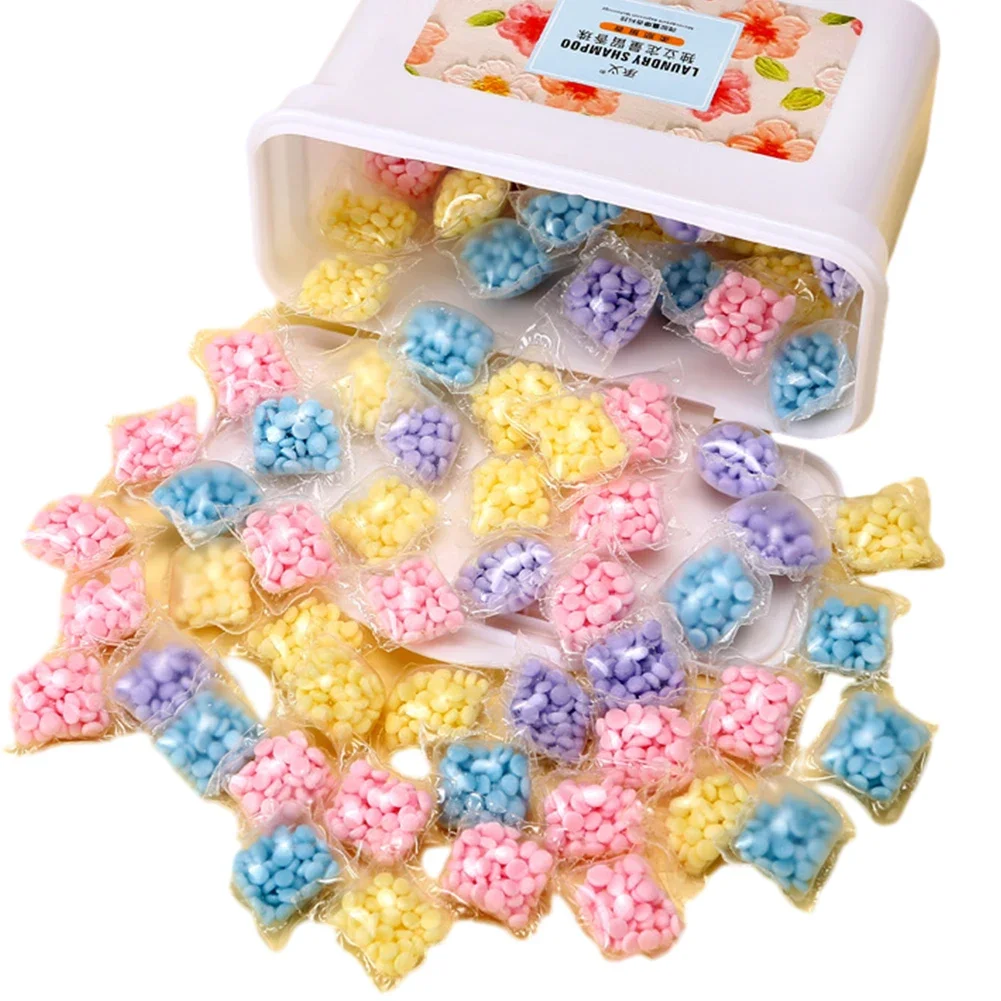 Laundry scent beads 100Pcs laundry scent booster beads anti static washing clothes fragrance beads lasting for washing machine