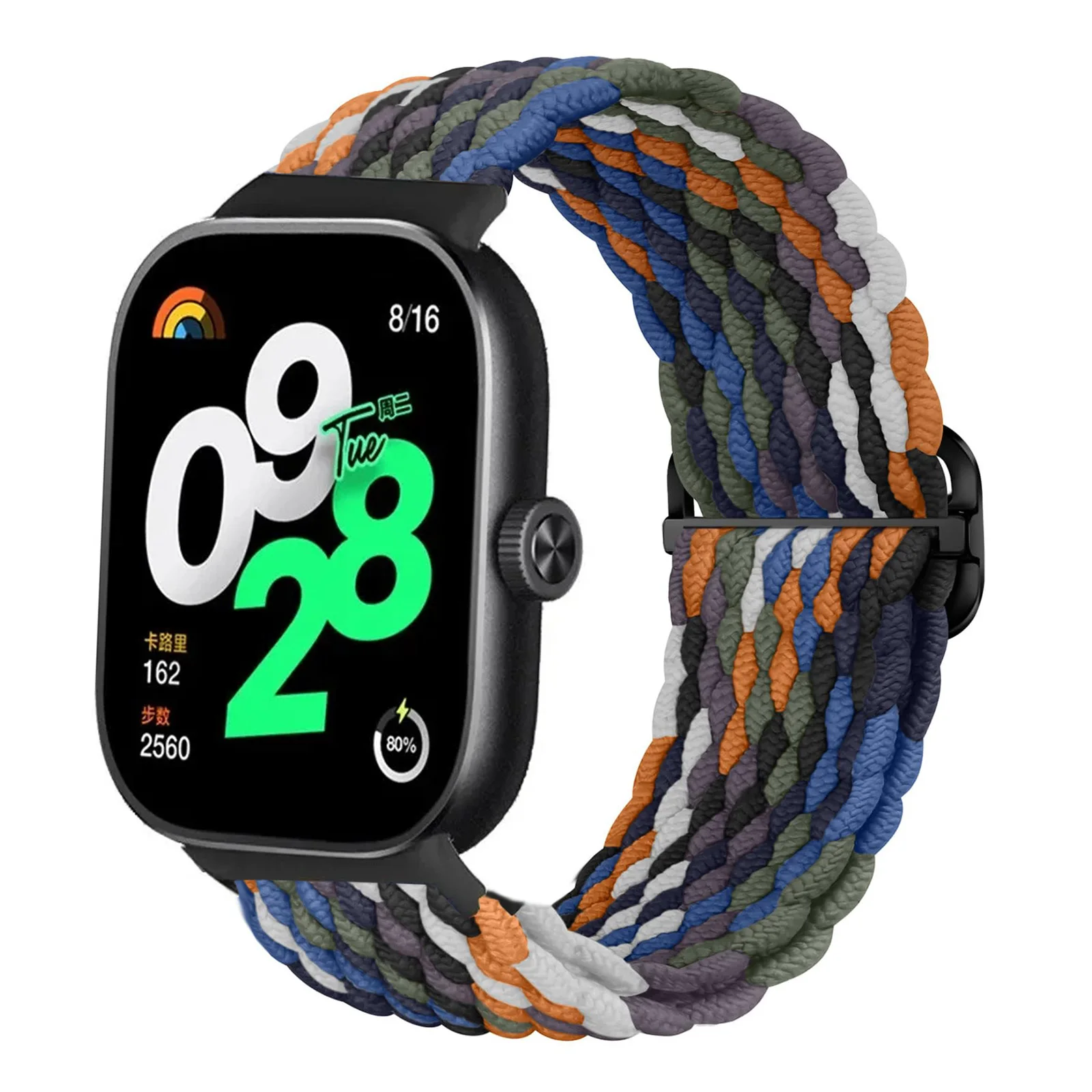 Braided Strap Elastic Loop Adjustable Sport Nylon Replacement Bracelet