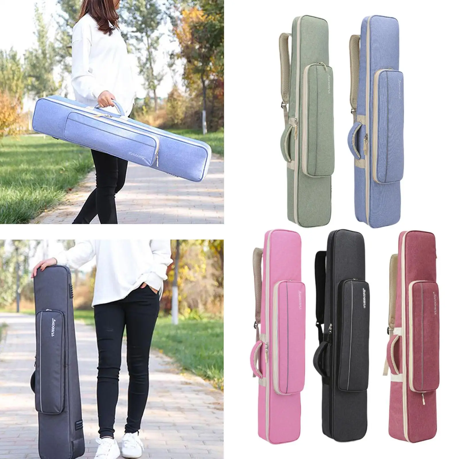 Erhu Bag Erhu Carrying Case Gig Bag Pocket for Chinese Violin Musical Instrument Show