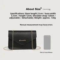 Double Fabric Casual Women's Bag 2023 New Sle S Logo Crocodile Pattern Chain Small Square Handbag Soft PU Material
