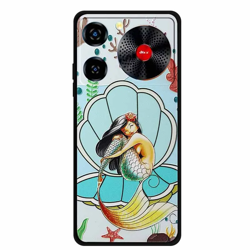 Floral 3D Embossed Shockproof Silicone Soft Phone Case – 6.6 Premium Back Cover