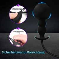 Silikon Erweitern Aufblasbare Abnehmbare Anal Plug Wasserdicht Butt Sex Spielzeug Prostata Anal Anus Pumpe Plug Dilatator Sex Spielzeug 6