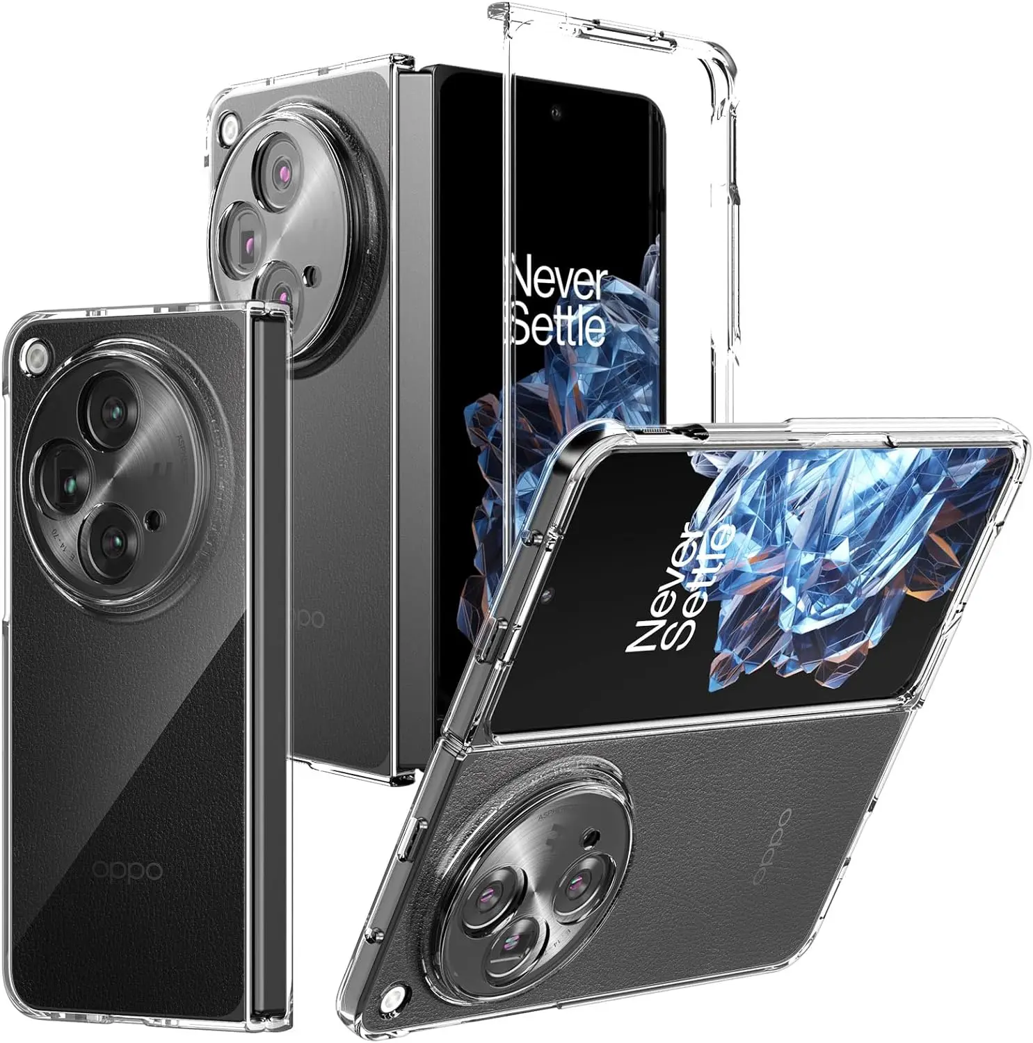 Trasparente Funda Per Oppo Find N3 Oneplus Open Case Ultra Sottile Trasparente Antiurto Cover Capa Per Oneplus Open Protection Case