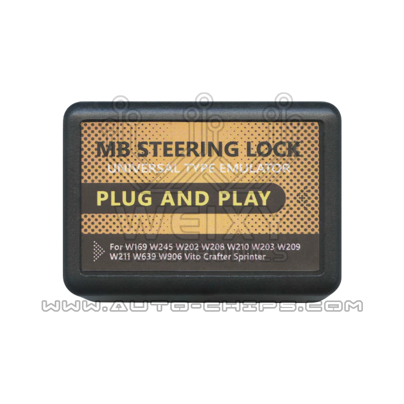 Universal steering lock emulator for Mercedes-Benz W169 W245 W202 W208 W210 W203 W209 W211 W639 W906 Vito Crafter Sprinter