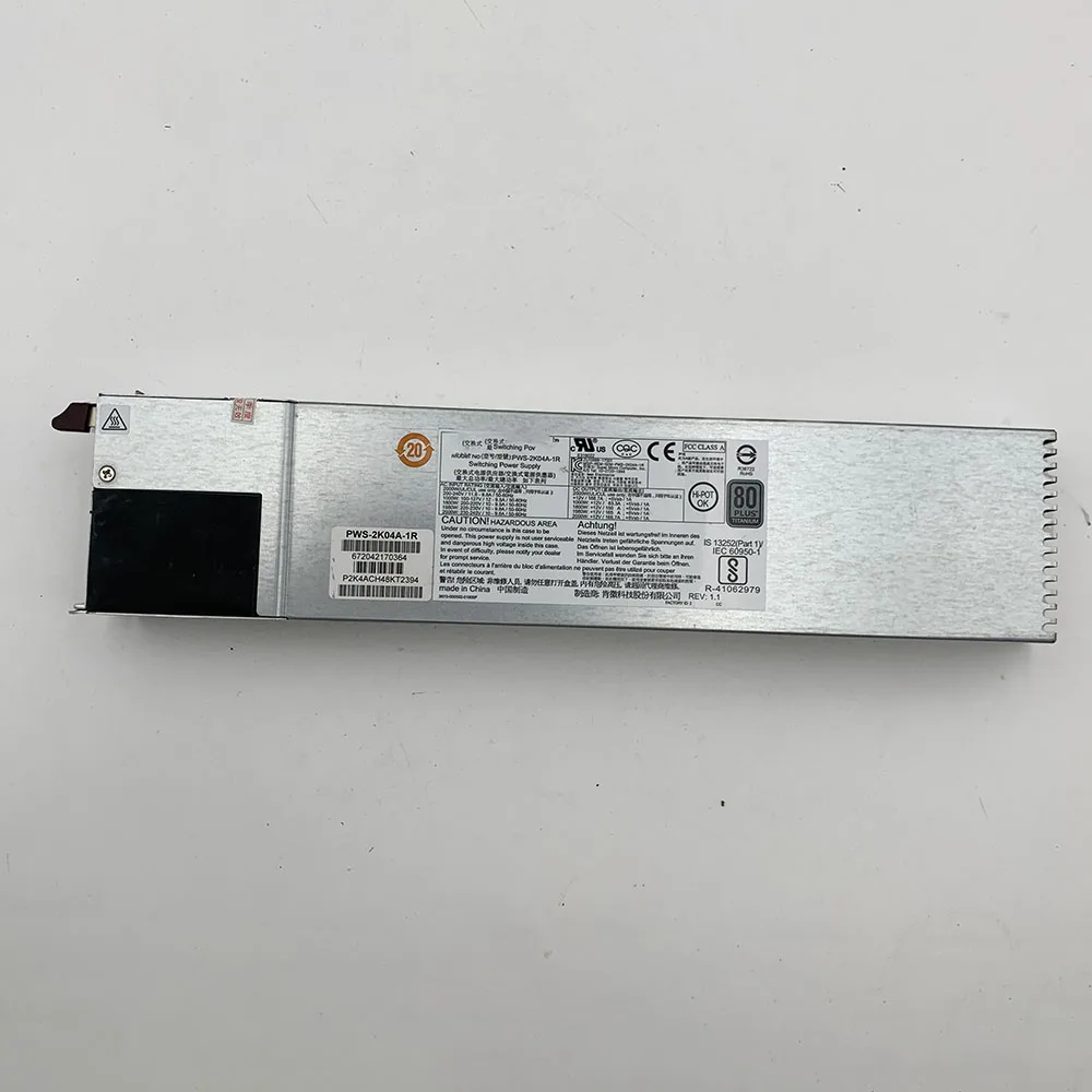 For Supermicro PWS-2K04A-1R 2000W Server Power Supply 100% Test Work Good 4 For Supermicro PWS-2K04A-1R 2000W Server Power Supply 100% Test Work Good - Image 2