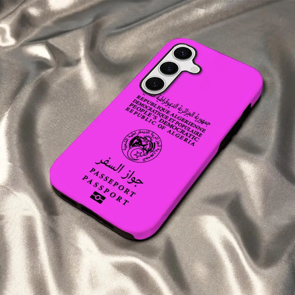 Algeria Passport Design Glossy Hard Phone Case