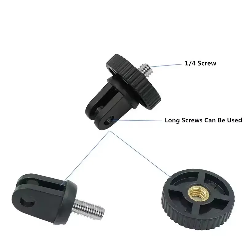 Adaptateur 1/4 pour GoPro Lot 2-4 Pcs Aluminium
