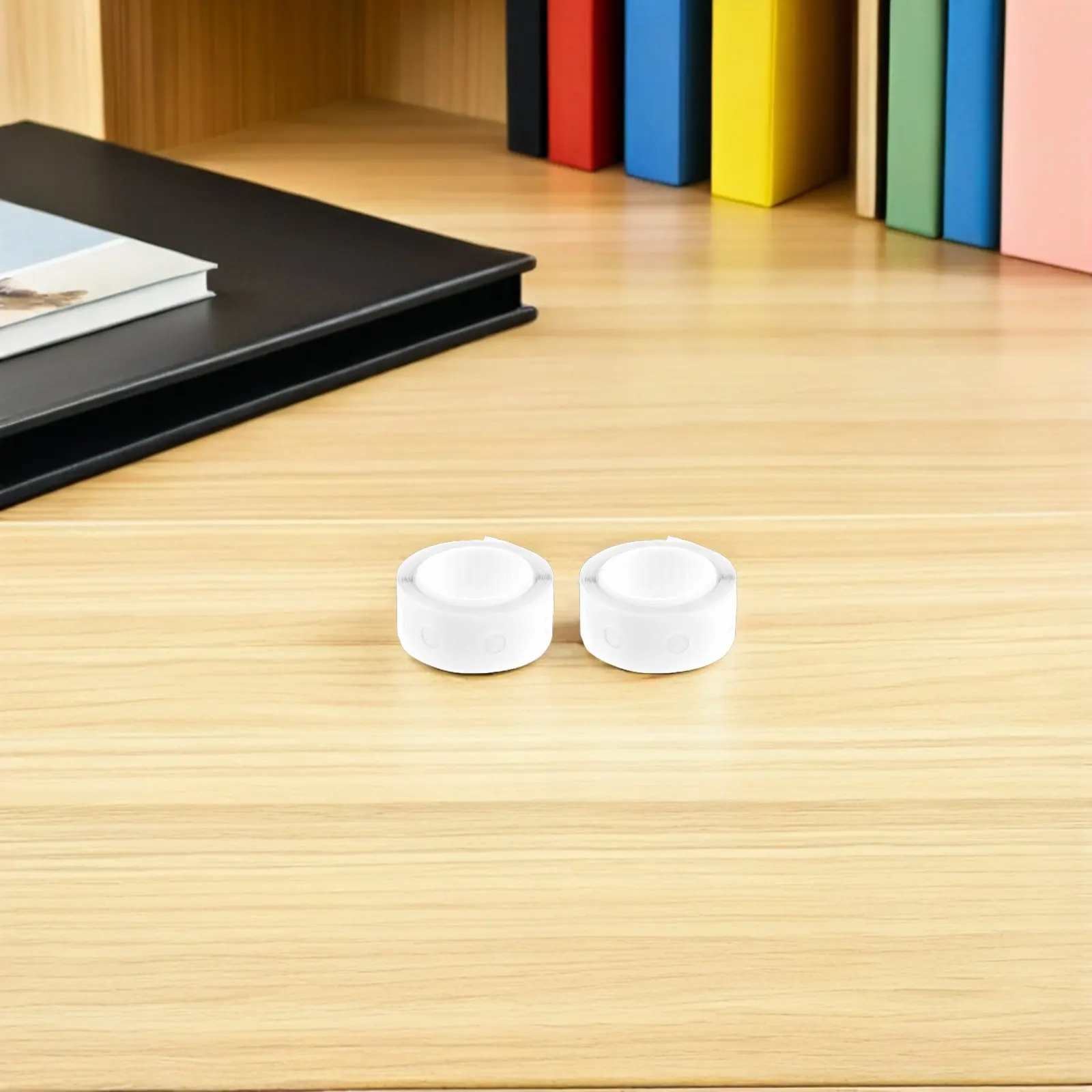 1 상자 투명 구멍 보강 스티커 자체 접착식 펀치 구멍 보강제 노트북 종이 바인더 페이지 보호기 원형