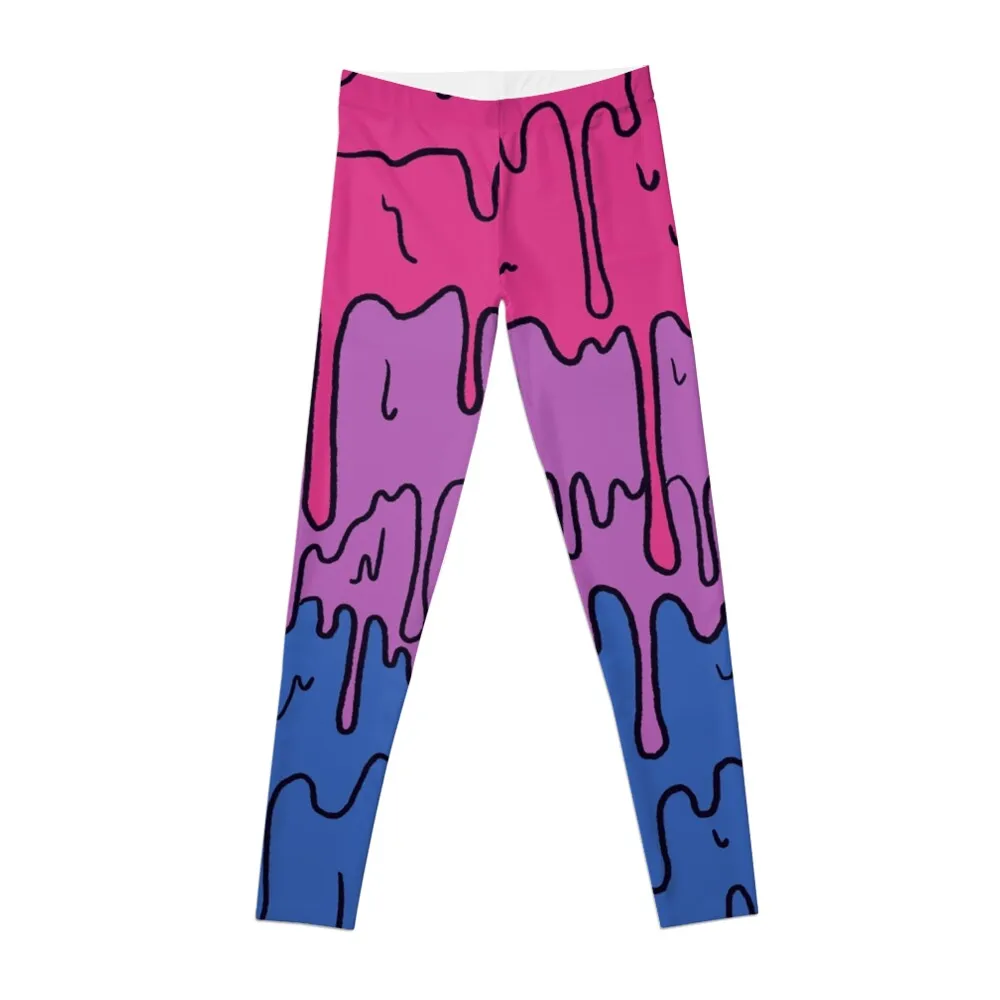 

Pastel Kawaii Melting Bisexual Pride LGBTQ Design Leggings flared gym sportswear woman Womens Leggings