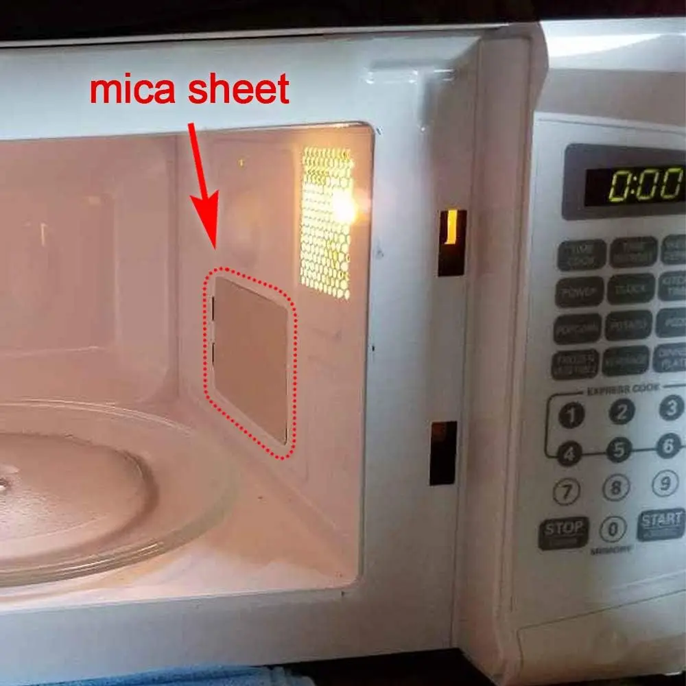 8Pcs Universal 9.8cm *11.8cm Microwave Oven Mica Plate Mica Sheet For Microwave Oven Toaster Hair Dryer Warmer
