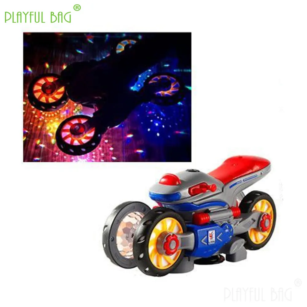 Electric Stunt Motorcycle Deformation Rotation Light Music Toy vehicles Universal Car Children's Toys Christmas Gifts VG140 6