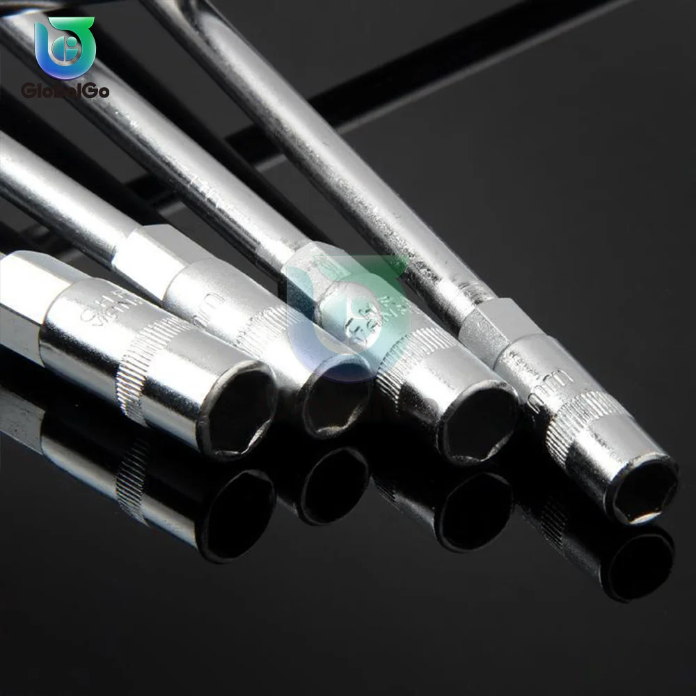 T-shaped Hand Tool Hex Socket Wrench 7mm 8mm 9mm 10mm 12mm 13mm 15mm 17mm Metric T-handle Wrench Extended T-Socket Wrench 4