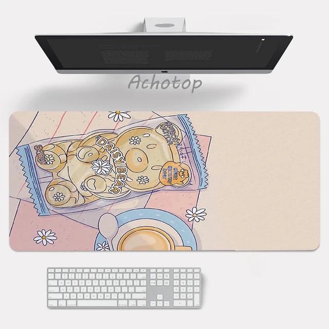Large Anime Pink Mousepad Gamer Cute Kawaii XXL Gaming Mouse Pad Rubber Otaku Locking Edge Big Fashion Laptop Notebook Desk Mat CN00263 CUTE (11)