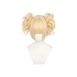 Blonde Synthetic Toga Himiko Cosplay Wig with Hair Bands for Festivals and Halloween (As Shown)
