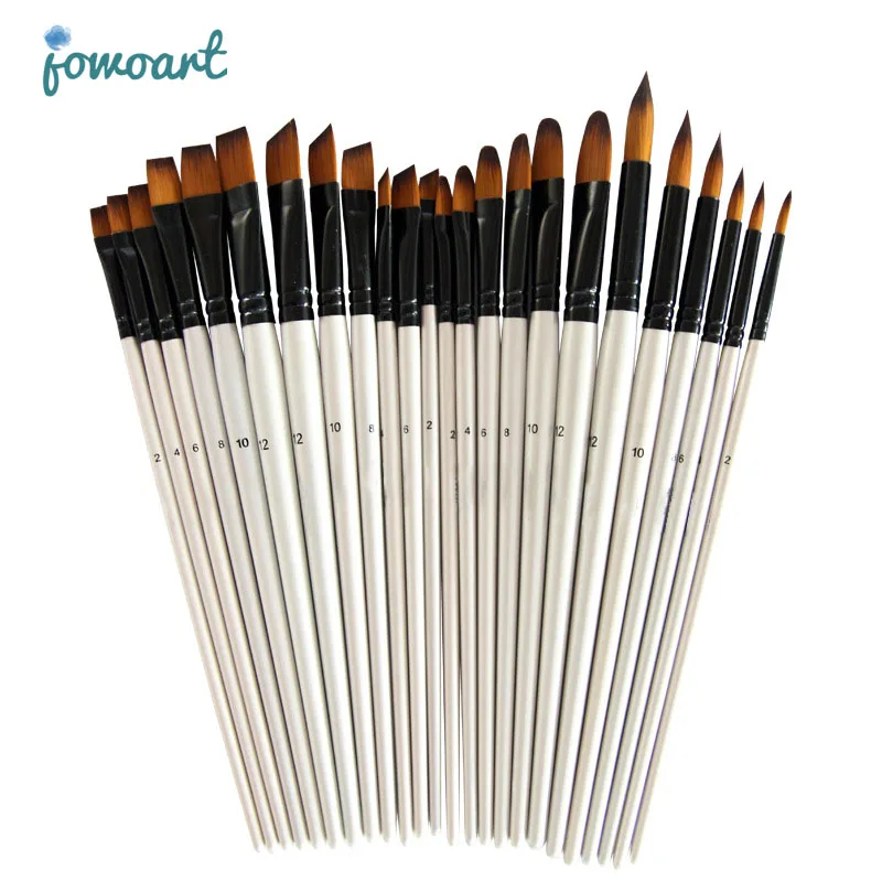 2Pack 10Pcs Paint Brushes for Acrylic Water Color Painting Brushes for Kids  Miniature Paint Brushes Easter Egg Face Painting