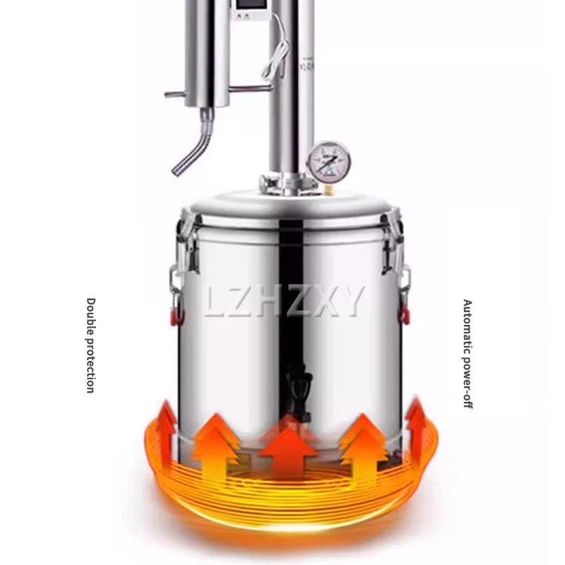 50L Alcohol Whisky Moonshine Still Small Wine Steamer Pure Dew Distillation Machine Small Household Essential Oil Extractor 3