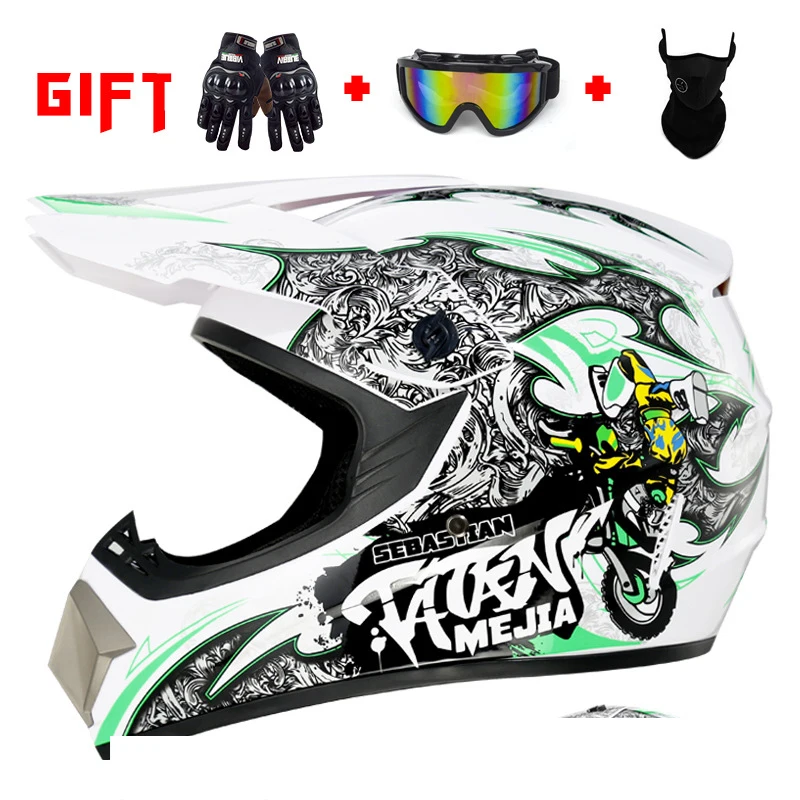 Gift 3-piece set casco moto uomo in tegrale helmet full helmet masculino  cascos para motos capacete capacetes - AliExpress