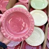 Irregular Skirt Plate, Ceramic Underglaze Color Foreign Style Family Pasta Plate Main Dish Large Capacity Unique Plates 1
